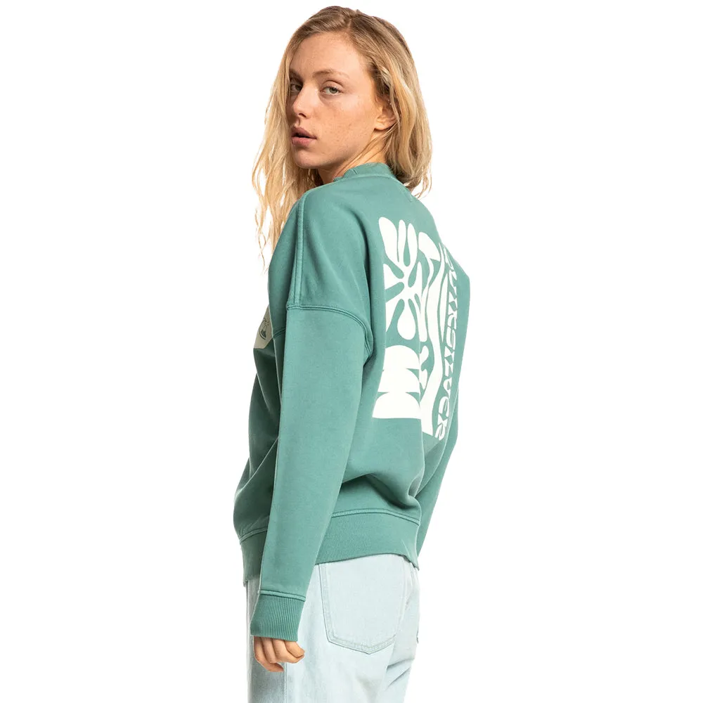 Quiksilver Womens Oversized Crew Neck Sweatshirt