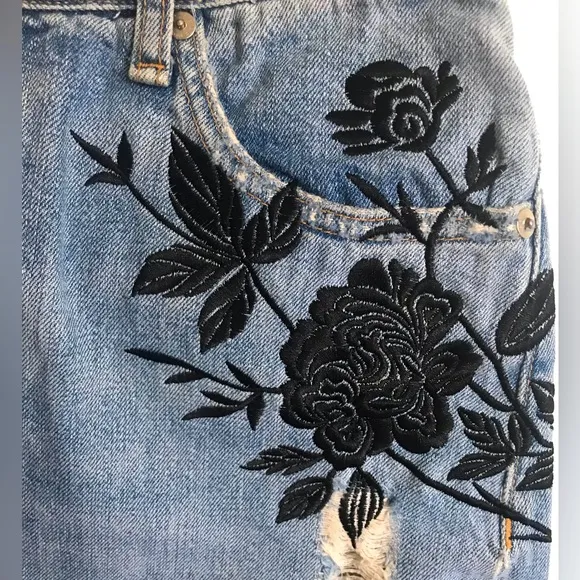 RAG&amp; BONE Dive Embroidered Skirt
