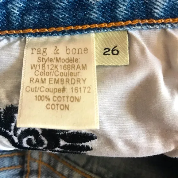 RAG&amp; BONE Dive Embroidered Skirt