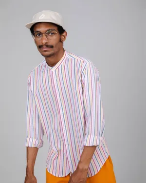 Rainbow Mao Shirt White