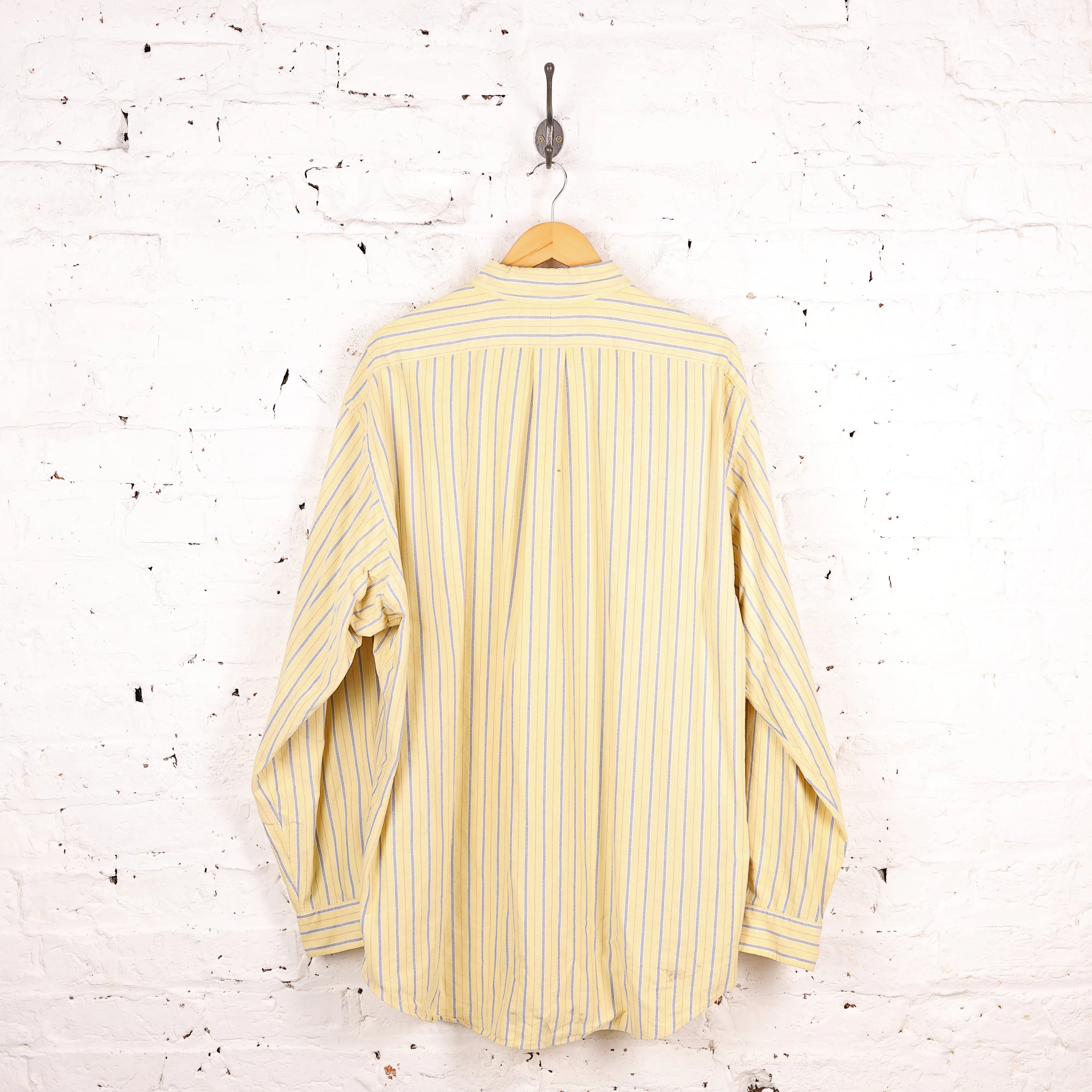 Ralph Lauren Classic Fit Striped Shirt - Yellow - XXL