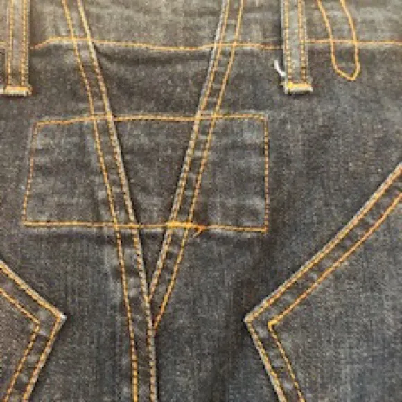 Rare Marc Jacobs unique denim blue skirt sz 6
