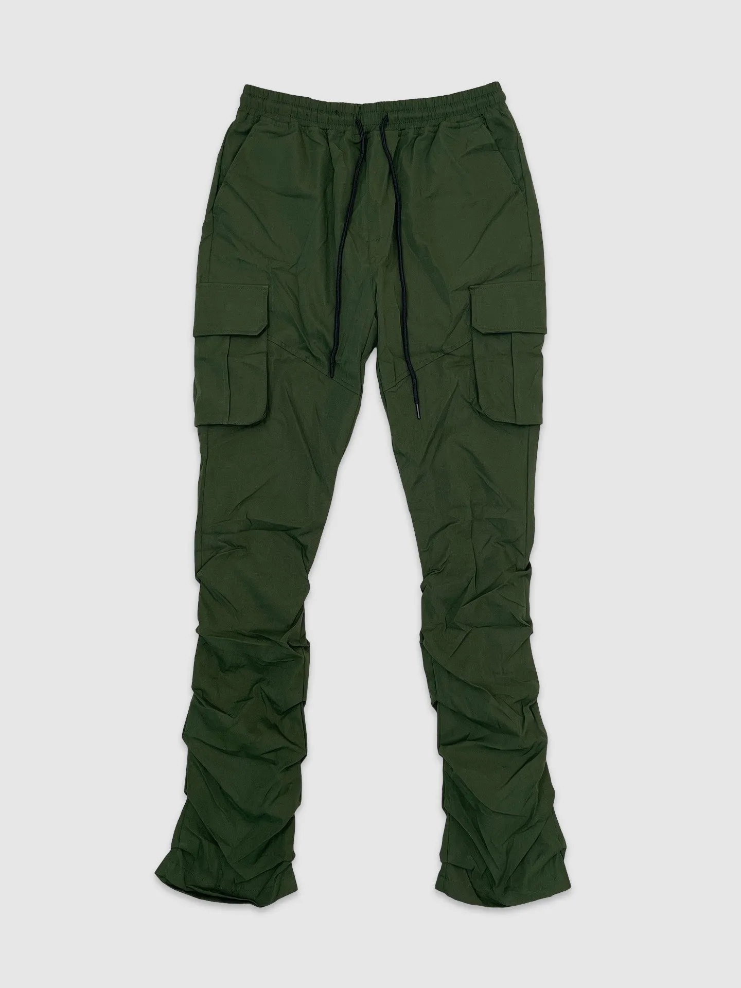 REB-100422-Cargo Stacked Nylon Pants