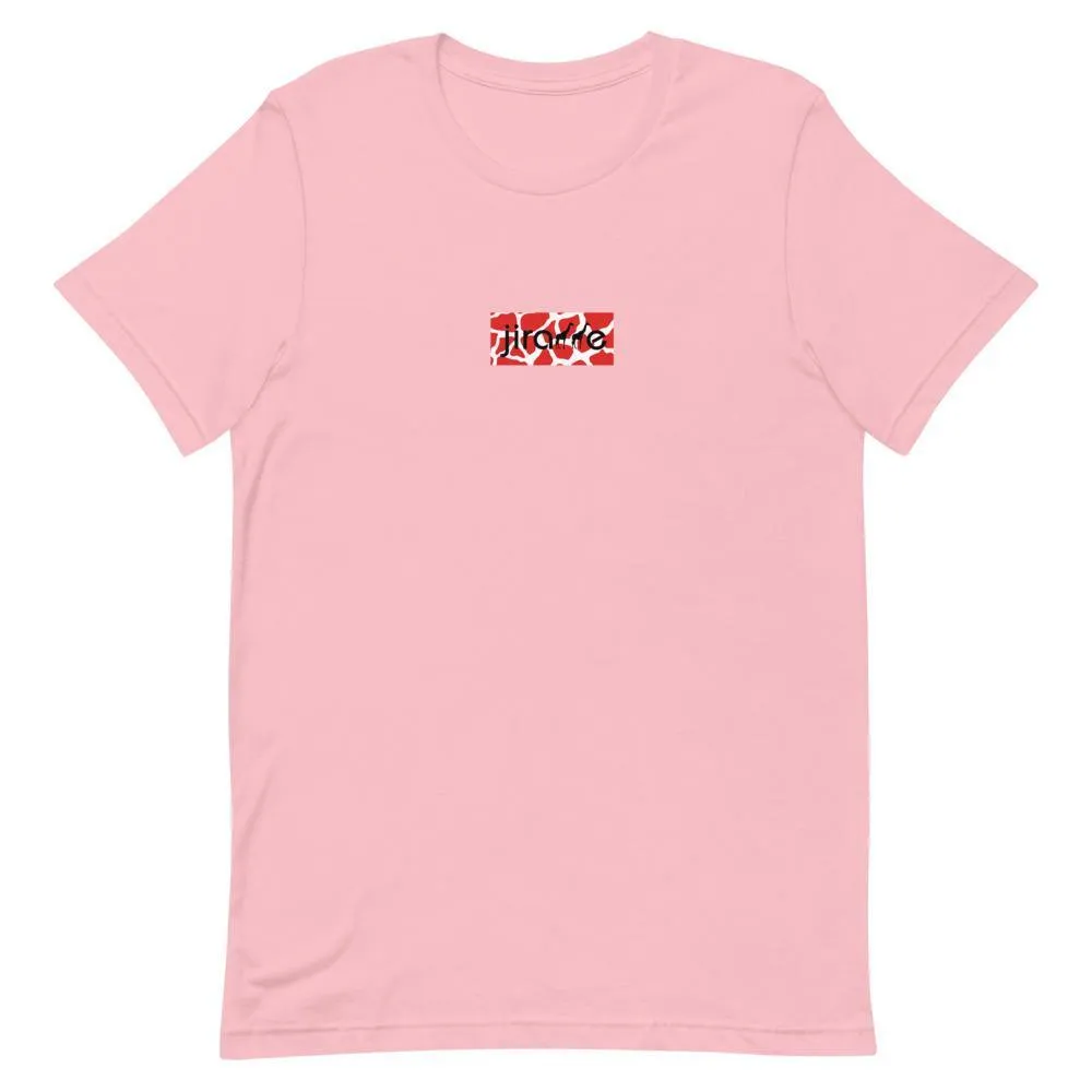 Red & White Box Logo Tee