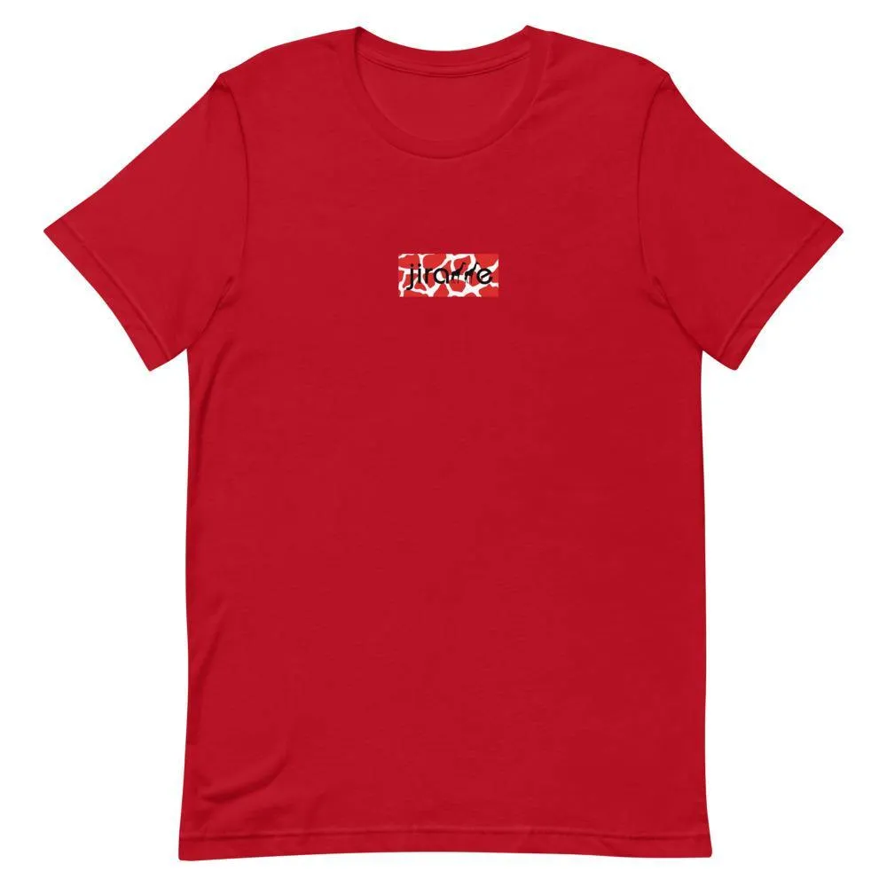 Red & White Box Logo Tee