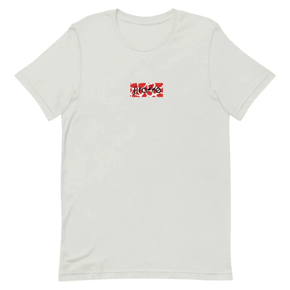 Red & White Box Logo Tee