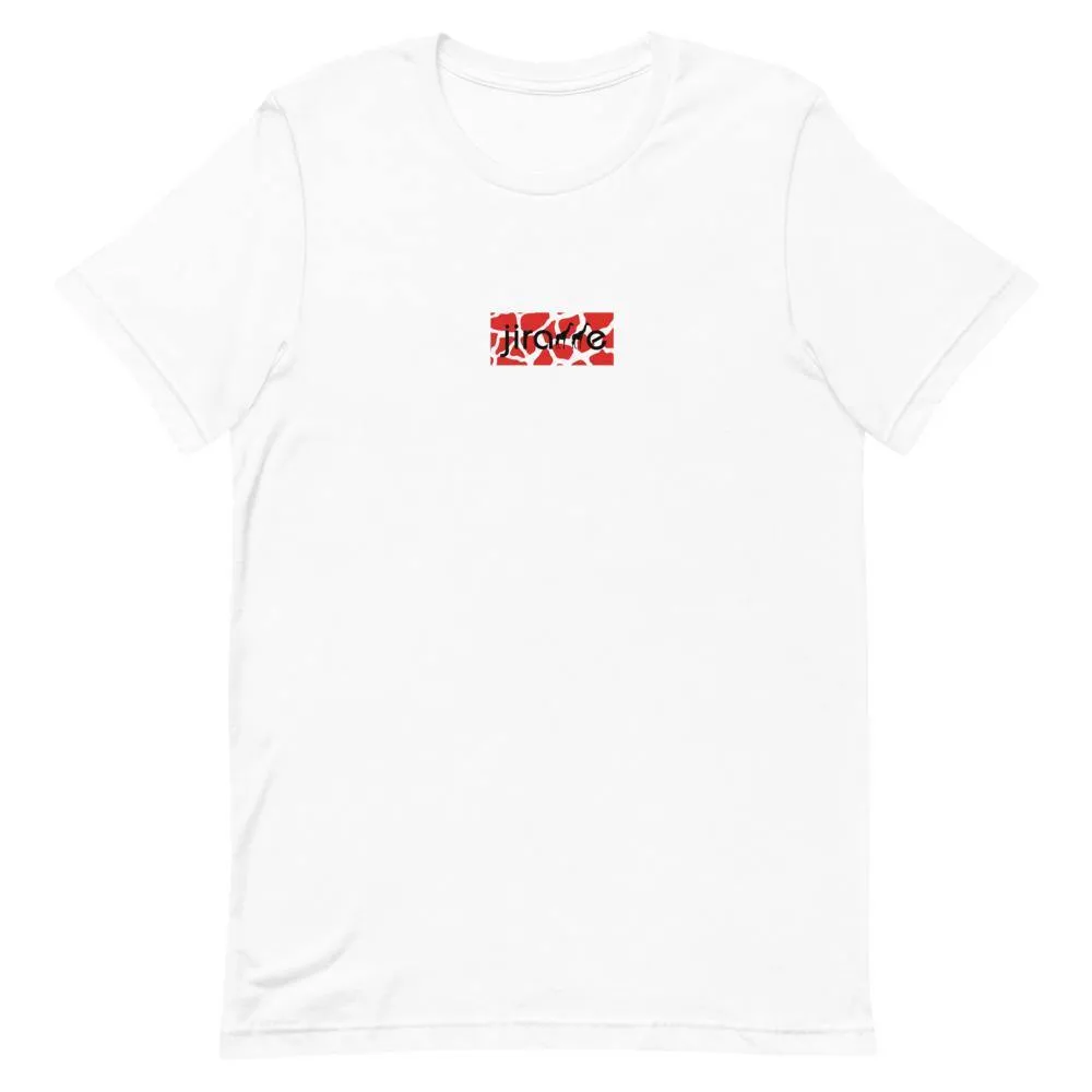 Red & White Box Logo Tee