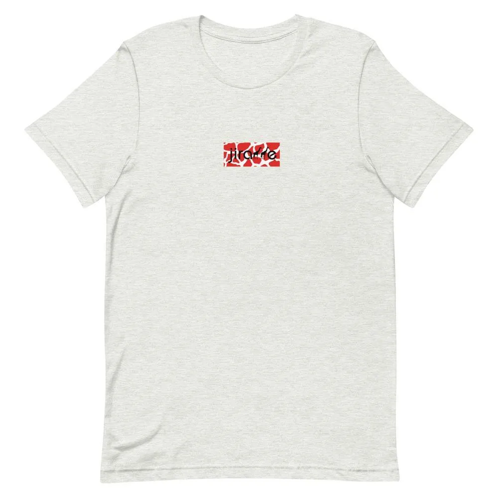 Red & White Box Logo Tee