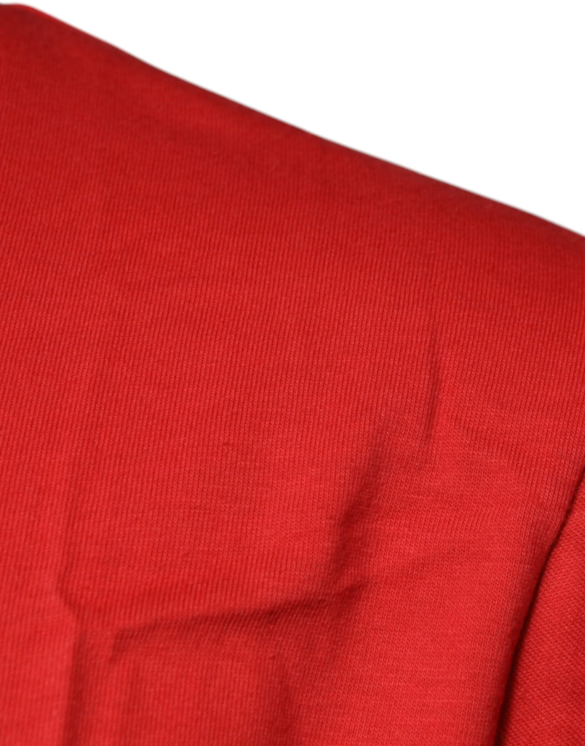 Red DG Logo Cotton Crew Neck T-shirt