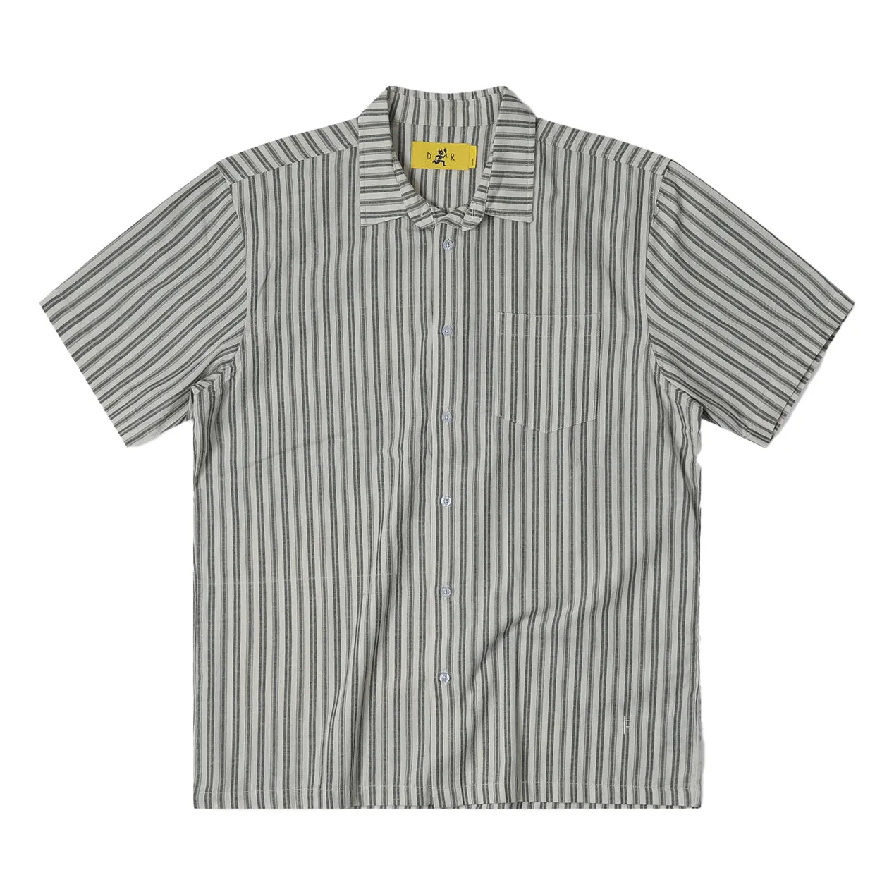 Reynolds Striped ss Shirt Bone Green