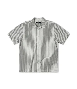 REYNOLDS STRIPED SS SHIRT - BONE GREEN
