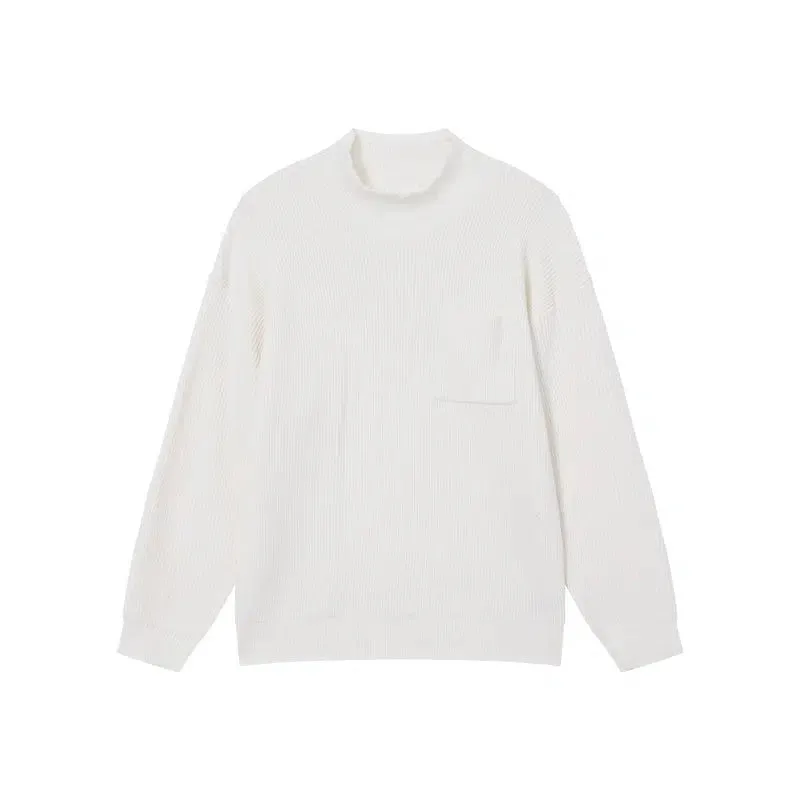 Ribbed Knit Turtleneck Sweater