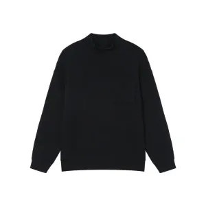 Ribbed Knit Turtleneck Sweater