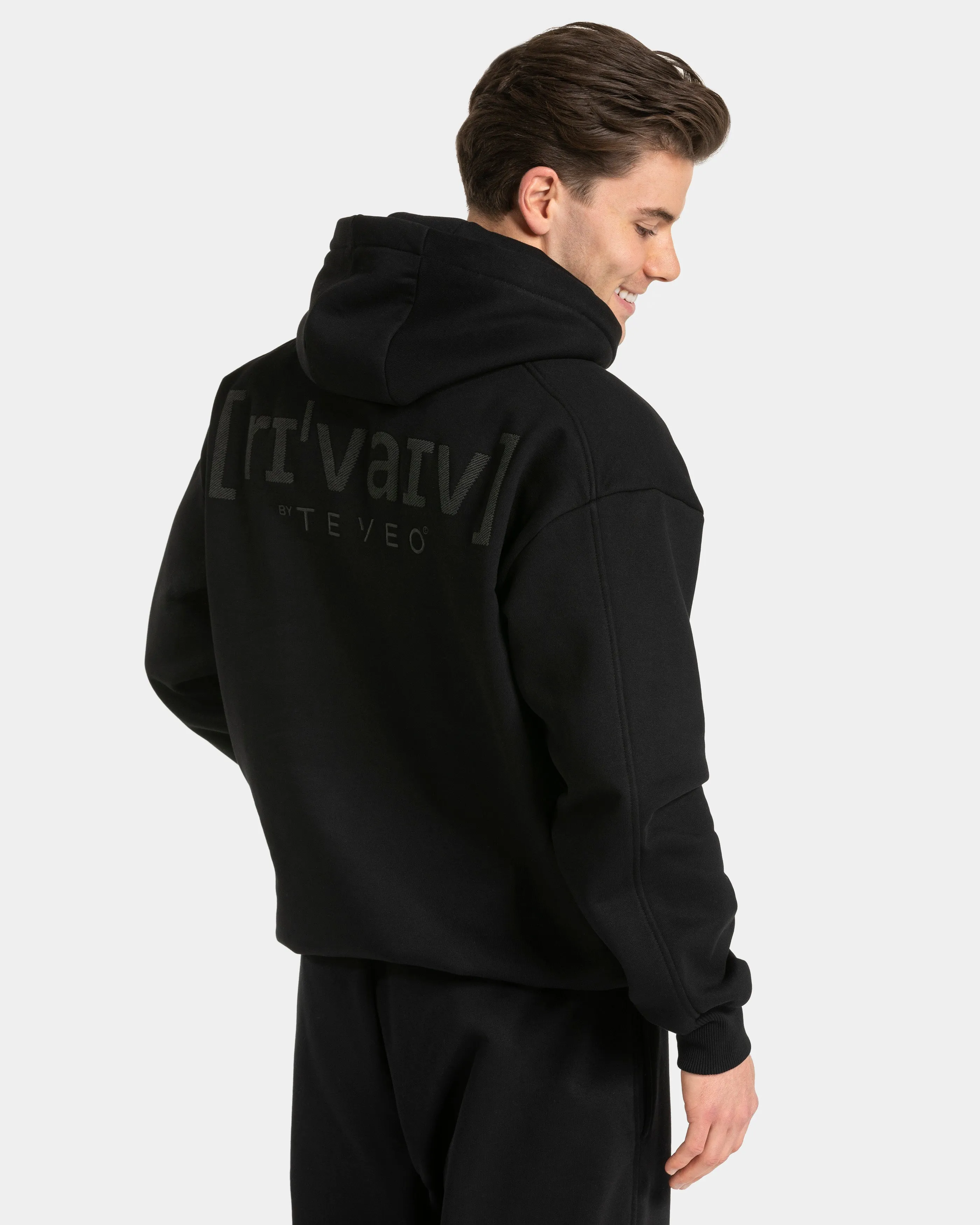 RI’VAIV Oversized Hoodie Men "Schwarz"