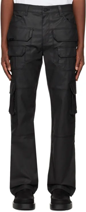 ROMAN CARGO PANTS | COATED BLACK