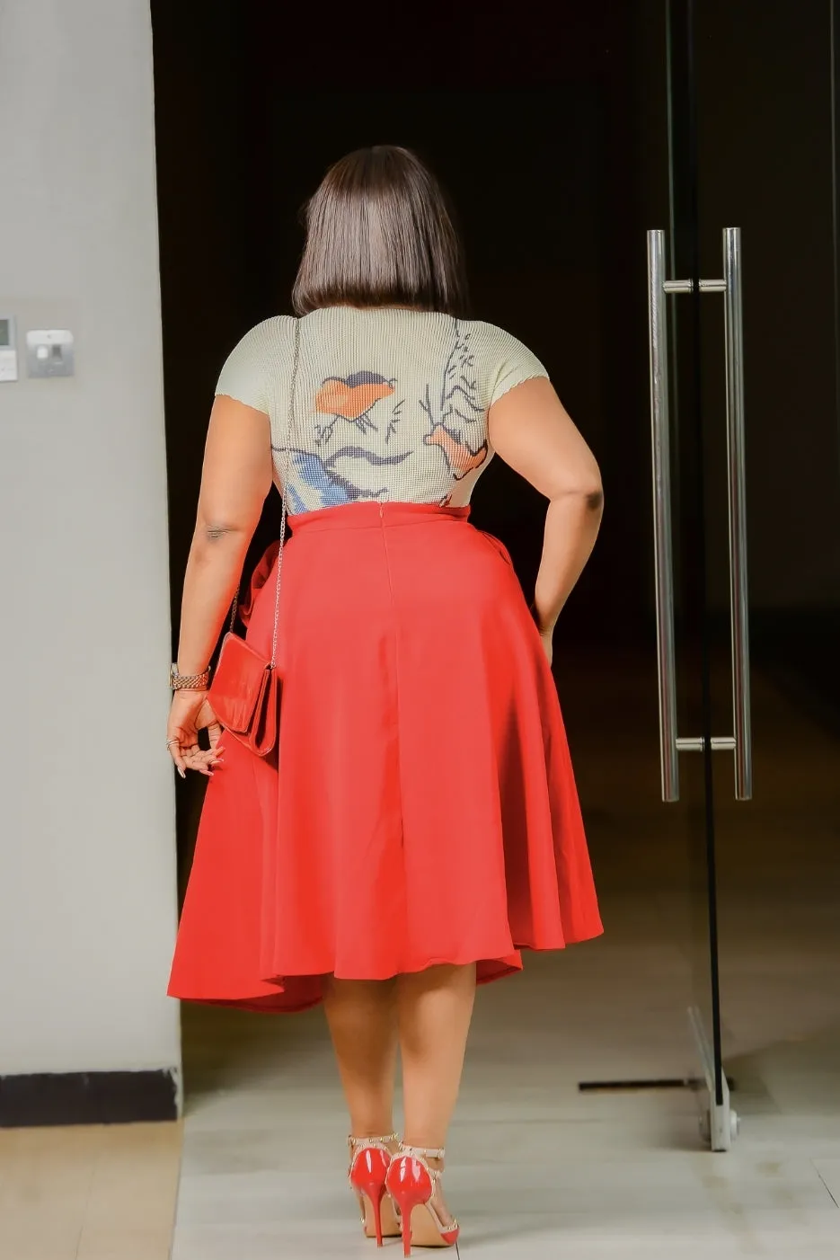 Rosette Perfection- Midi Pleats Skirt (NEW! 2 colors!)
