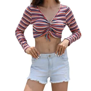 Ruched Crop Shirt