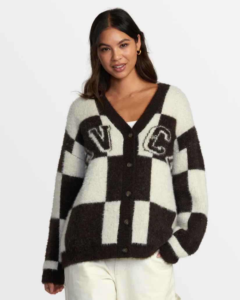 RVCA Womens Here We Are Cardigan Sweater