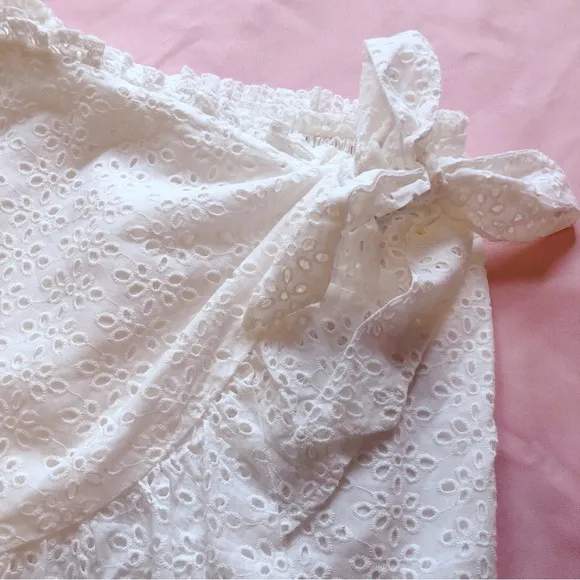 sabo skirt ⋆ eyelet faux wrap skirt