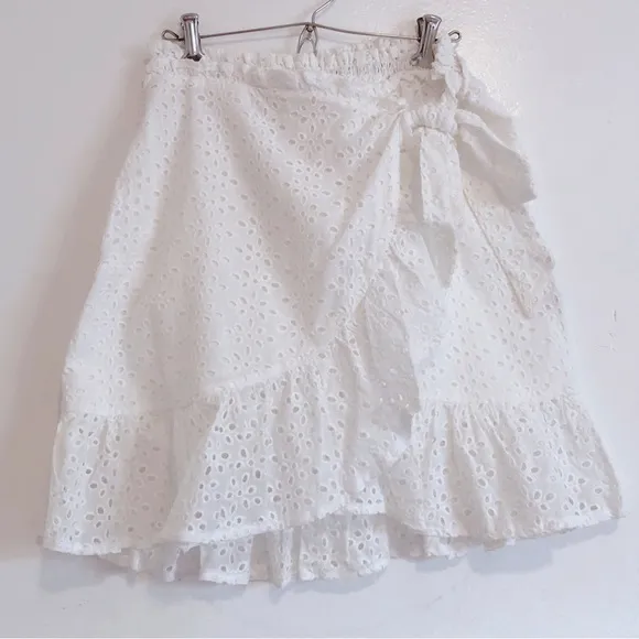 sabo skirt ⋆ eyelet faux wrap skirt