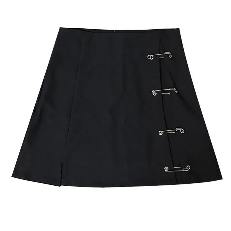 Safety Pin High Waist Skirt SD00335