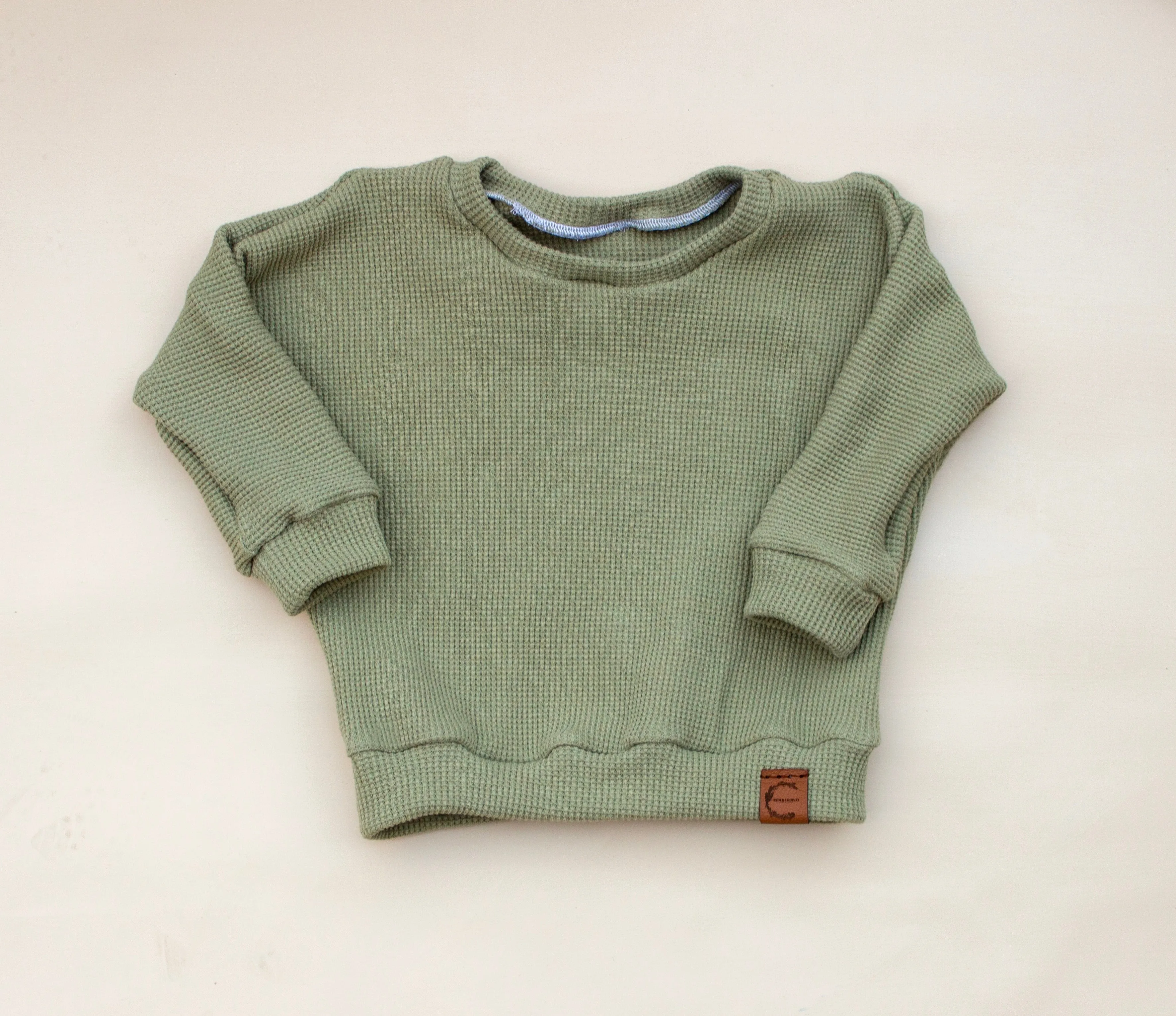 Sage Organic Waffle Knit Sweater