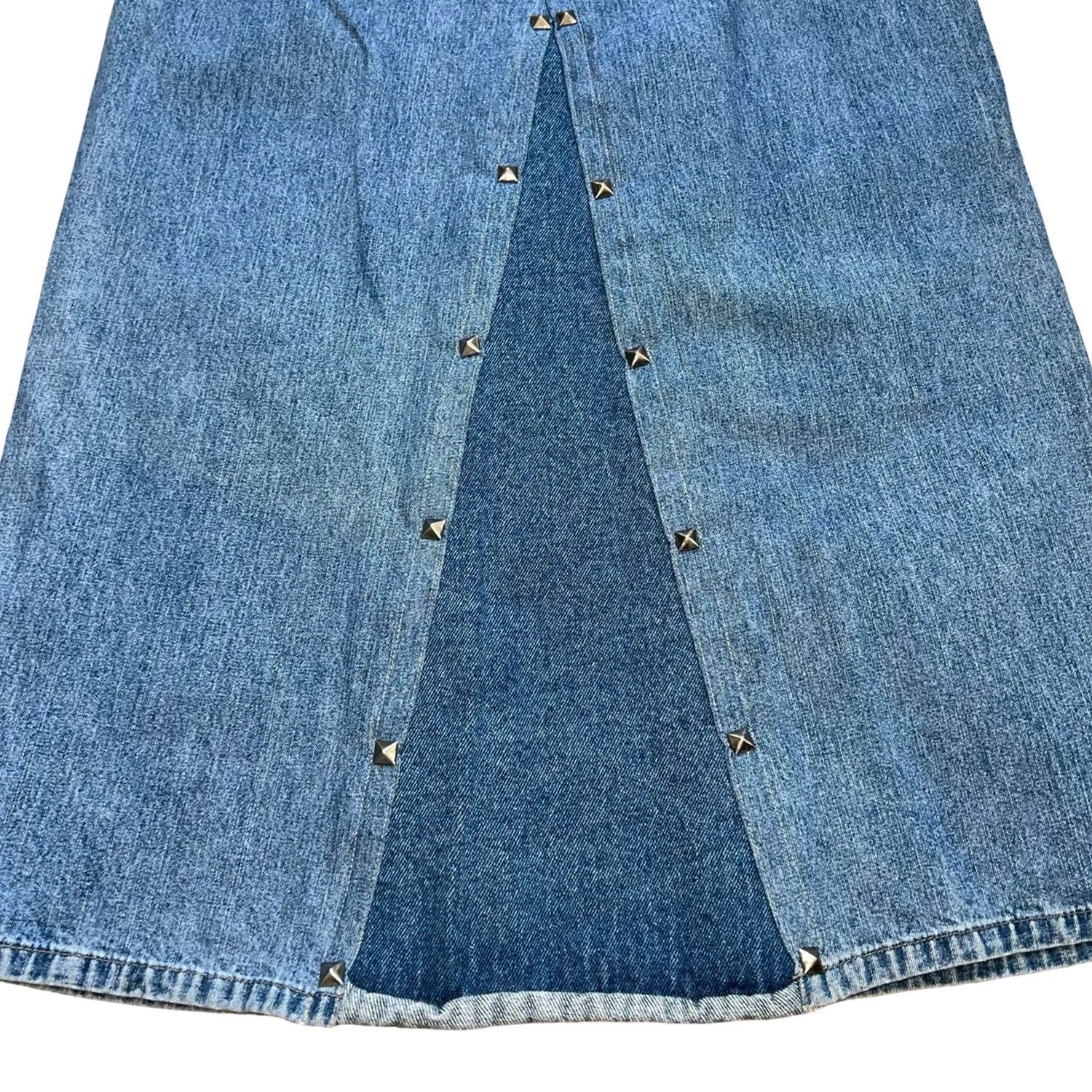 Sailor Maxi Denim Skirt in Blue