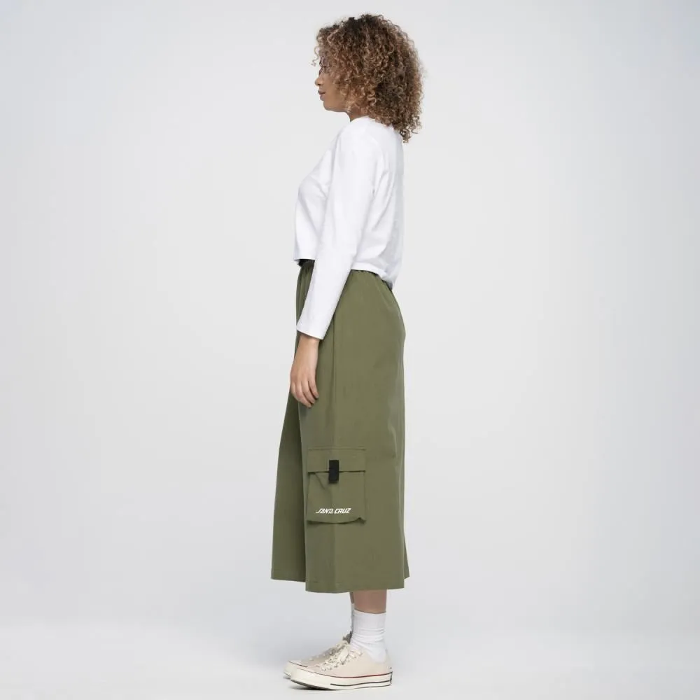 Santa Cruz Womens Skirt Strip Cargo Skirt - Green