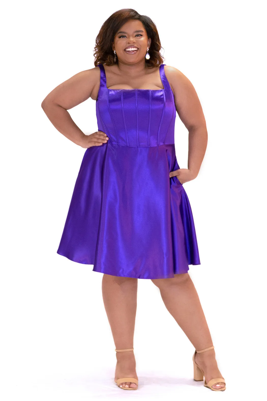 Scooped Up Party Dress <br> SC8146