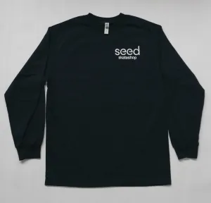 Seed Shop Logo Longsleeve - Navy