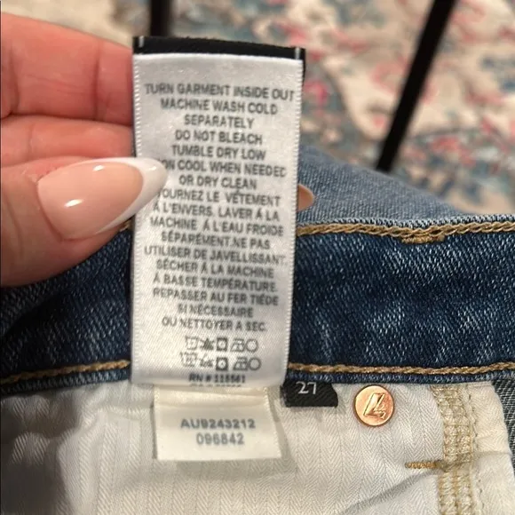 Seven 7 for all mankind stretchy denim jean Mini A-Line Skirt 27