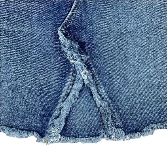 Seven 7 for all mankind stretchy denim jean Mini A-Line Skirt 27