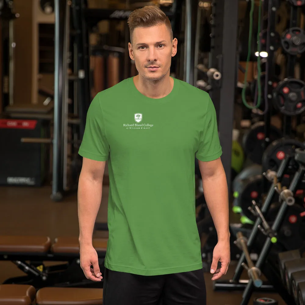 Short-Sleeve Richard Bland College Premium Unisex T-Shirt - Large Logo on Back/Small Logo on Front