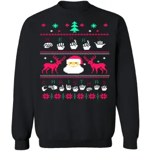 Sign Language Ugly Christmas Sweater