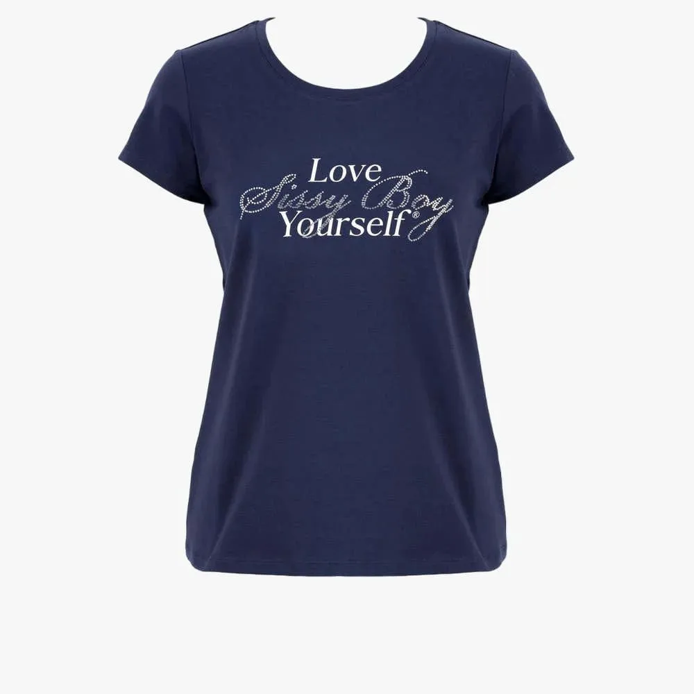 Sissy Boy Mindful Multi Technique Logo Top Navy