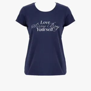 Sissy Boy Mindful Multi Technique Logo Top Navy
