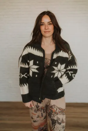 Snowflake Knit Jacket