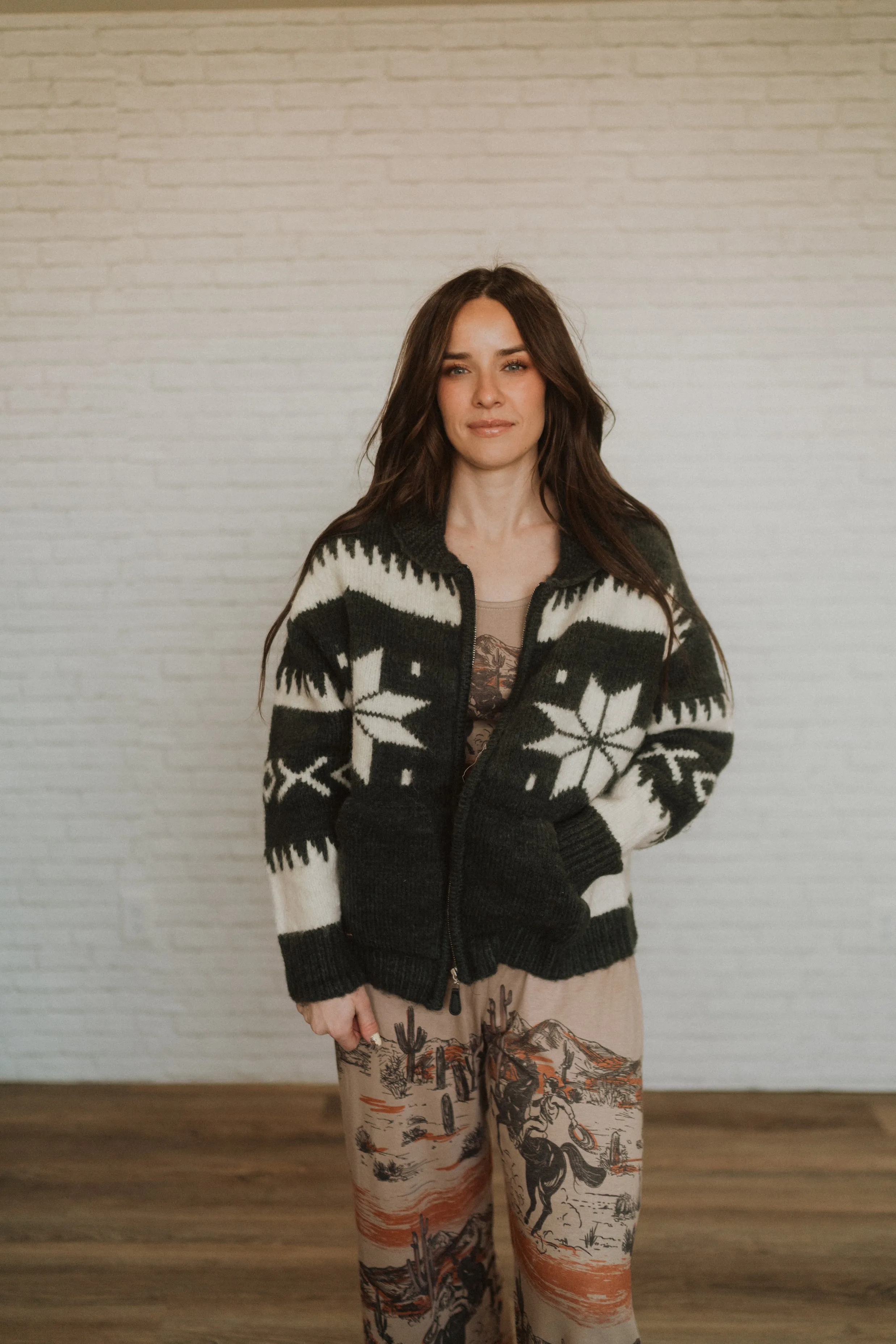 Snowflake Knit Jacket