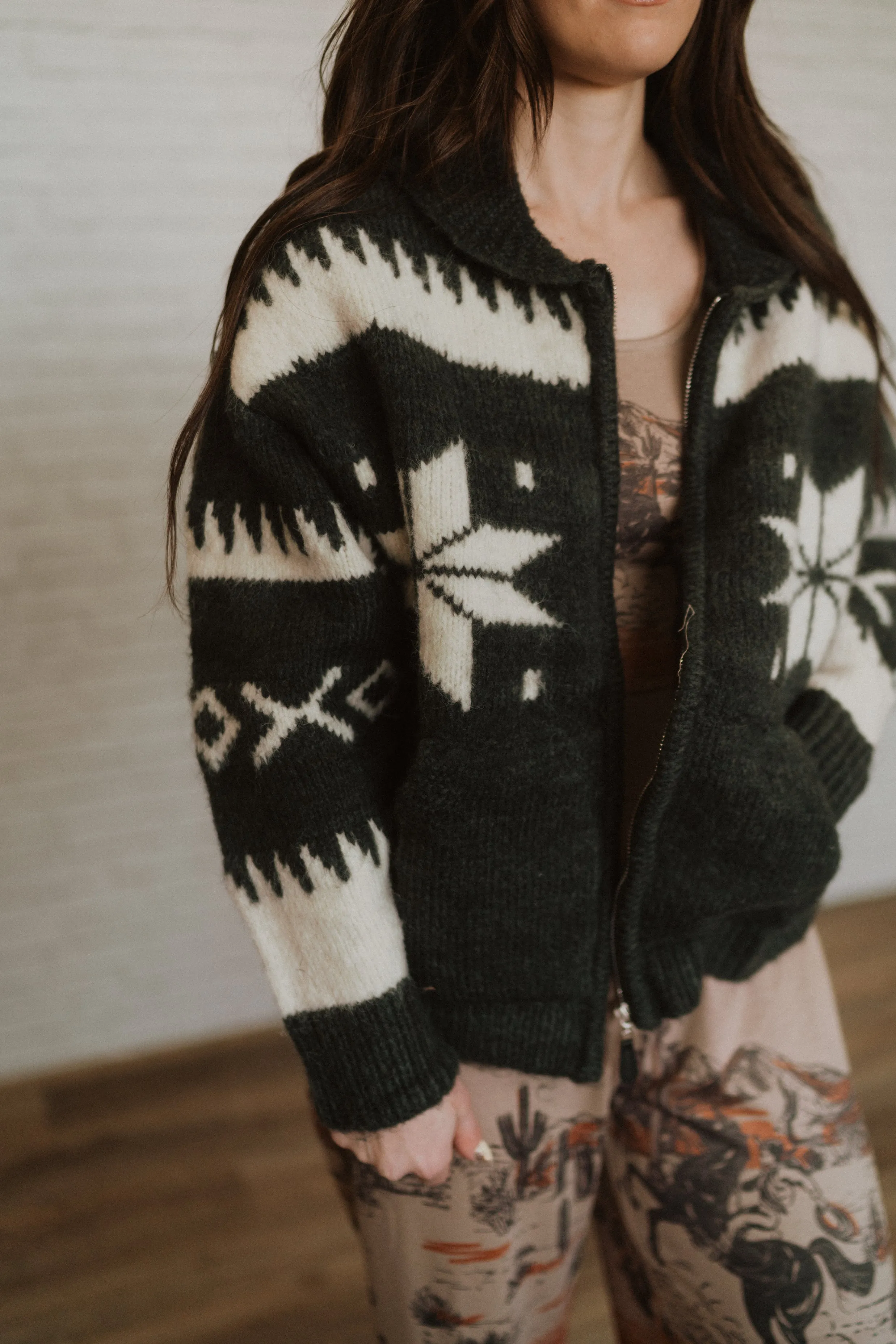 Snowflake Knit Jacket