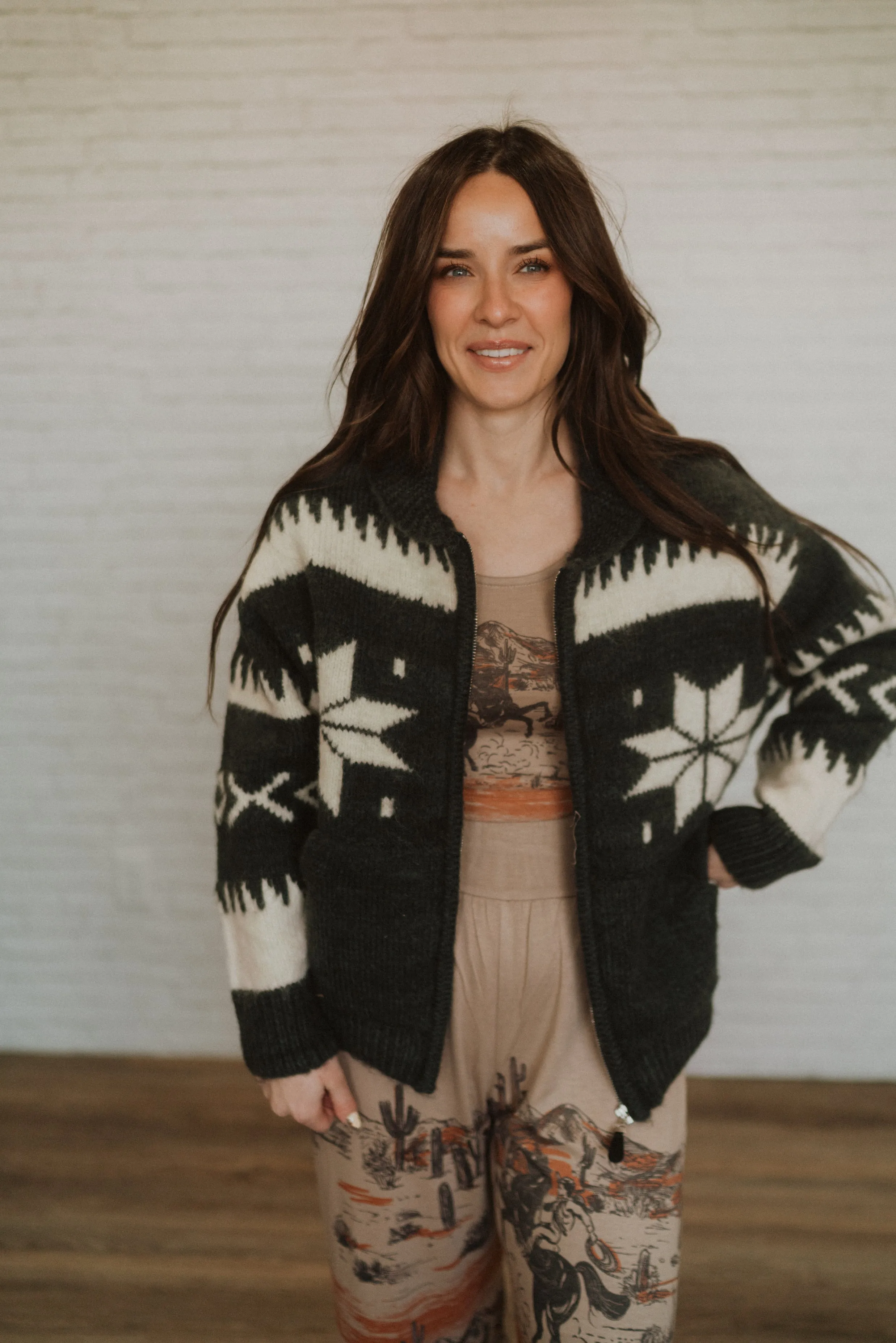 Snowflake Knit Jacket