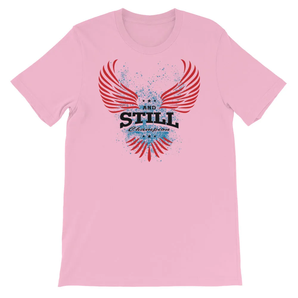 Soaring Champion women's T-shirt with ASC logo on back label