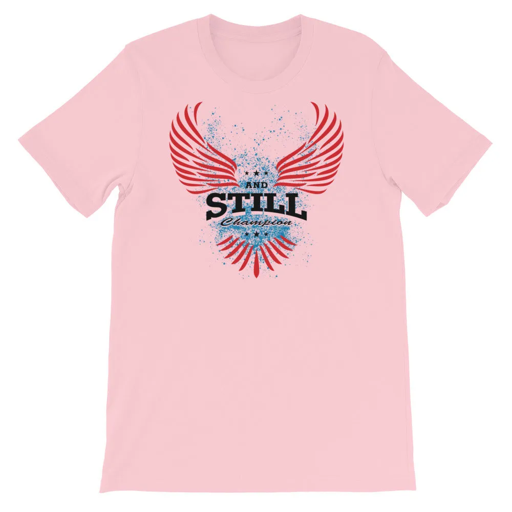 Soaring Champion women's T-shirt with ASC logo on back label
