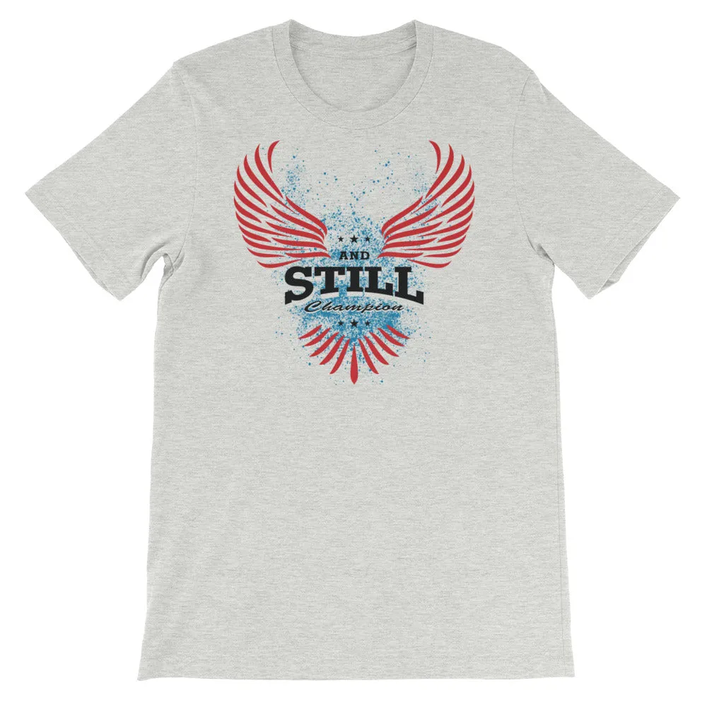 Soaring Champion women's T-shirt with ASC logo on back label