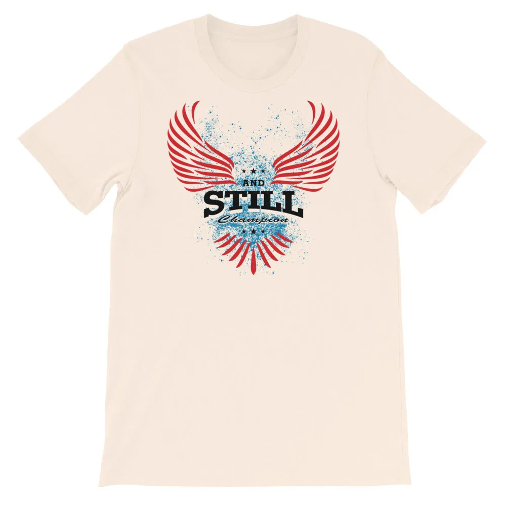 Soaring Champion women's T-shirt with ASC logo on back label