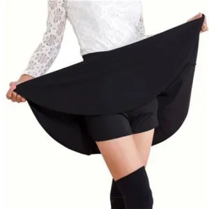 Solid A-Line Mini Skirt