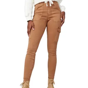 Spanx Women's Stretch Twill Ankle Cargo Pants in Honey Glow
