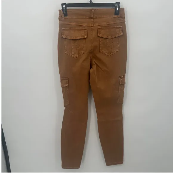 Spanx Women's Stretch Twill Ankle Cargo Pants in Honey Glow