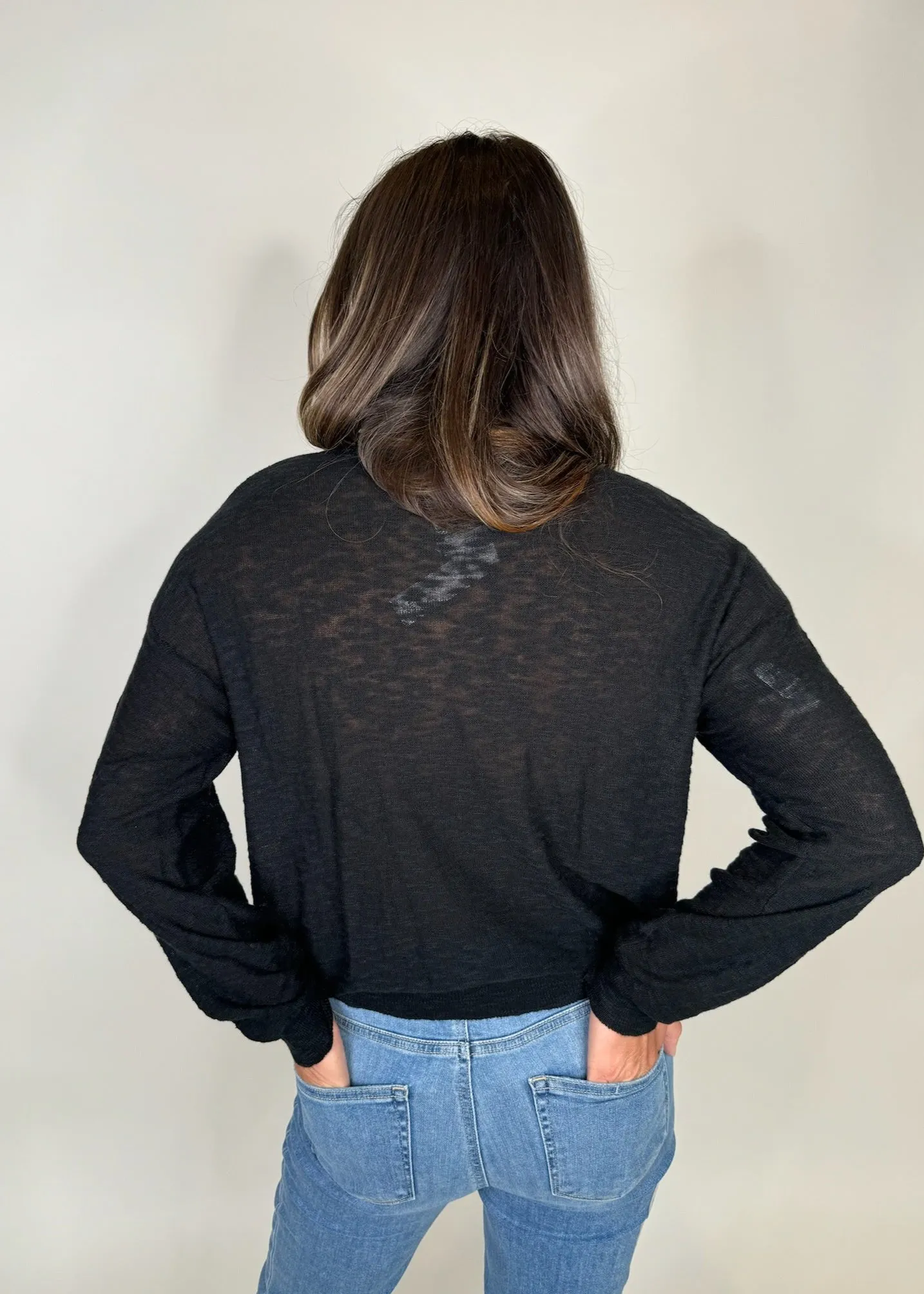 Stitch Drop Surf Sweater Black