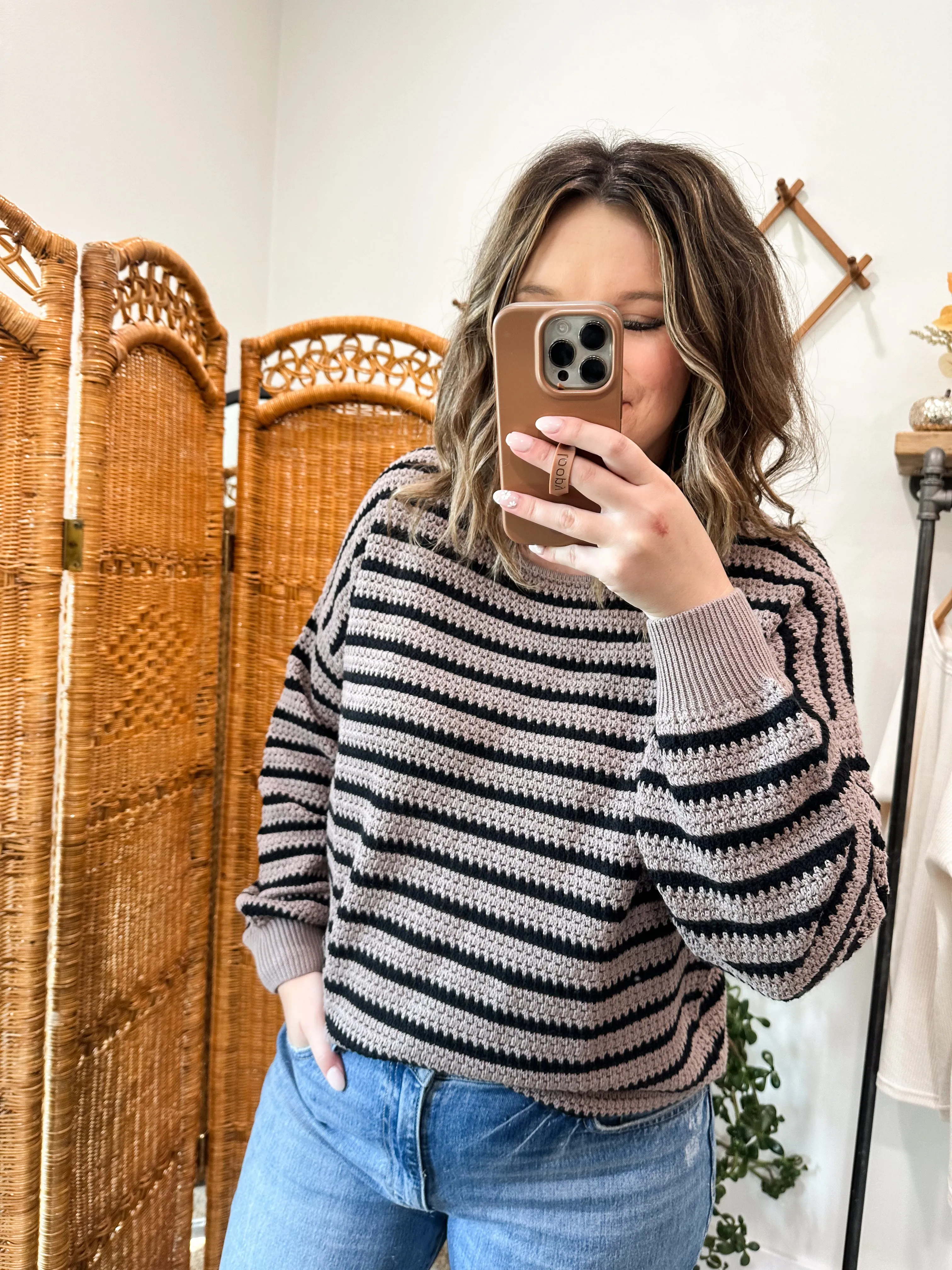 Stripe Knit Sweater