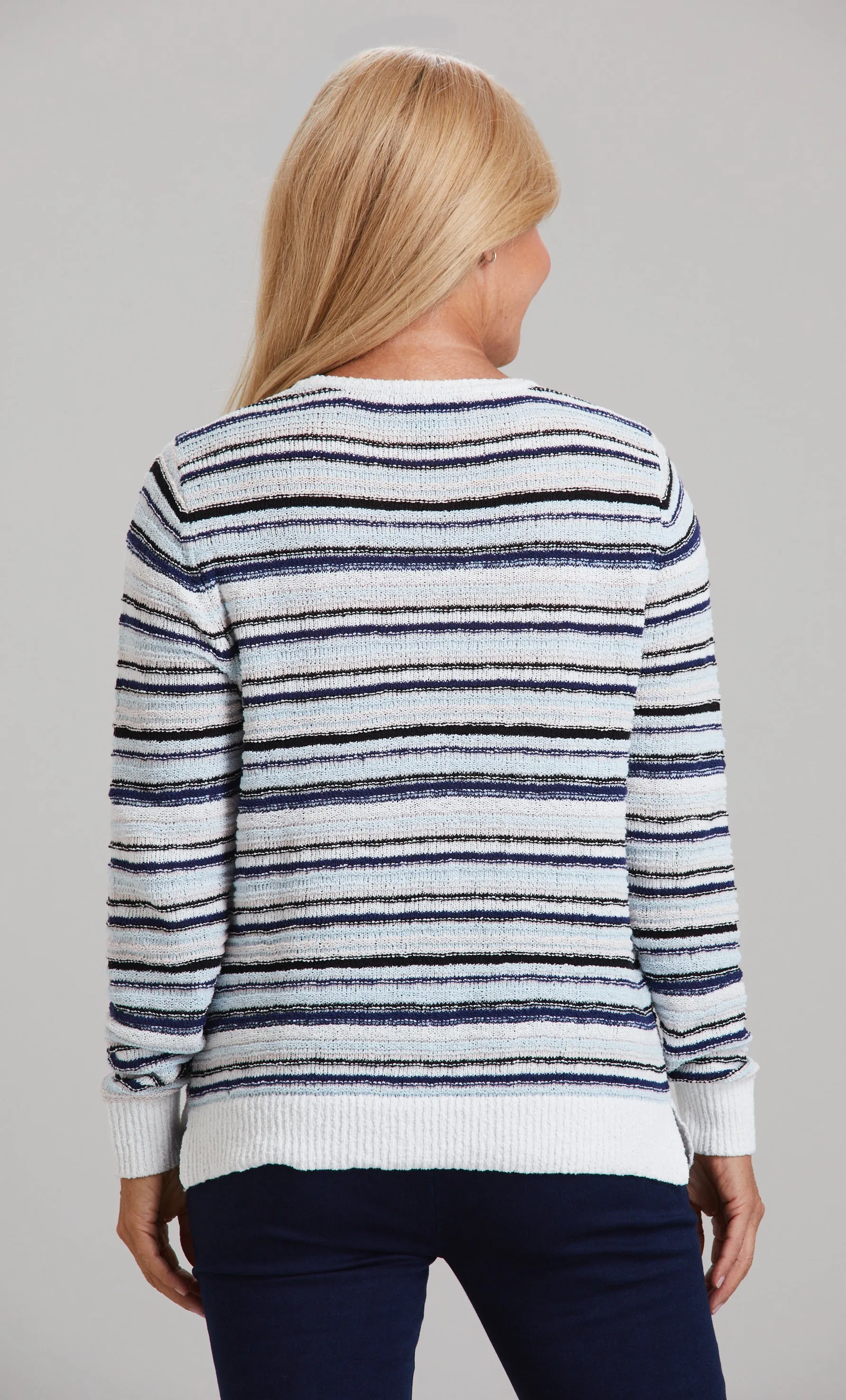 Striped Knit Crewneck